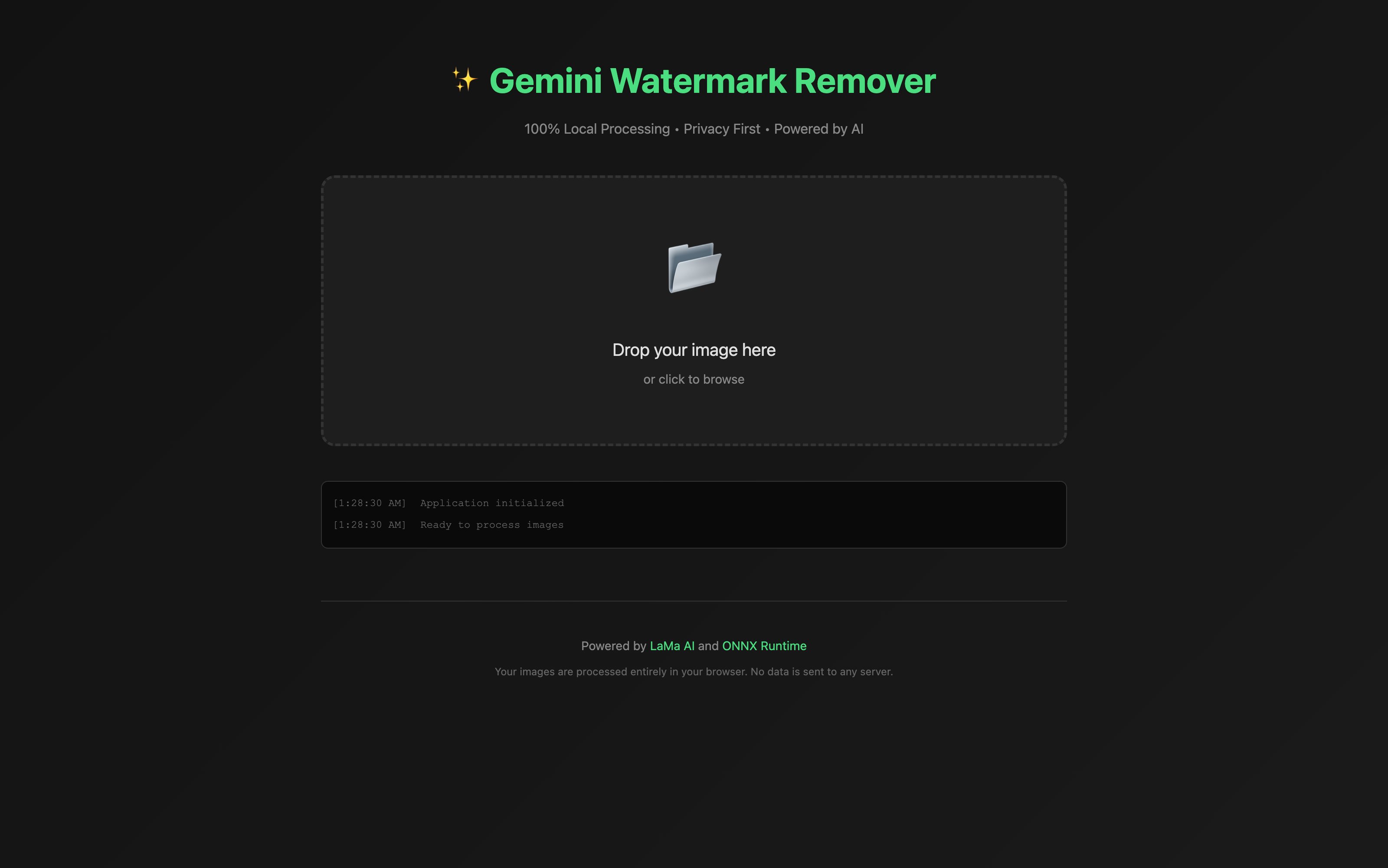 Gemini Watermark Remover UI